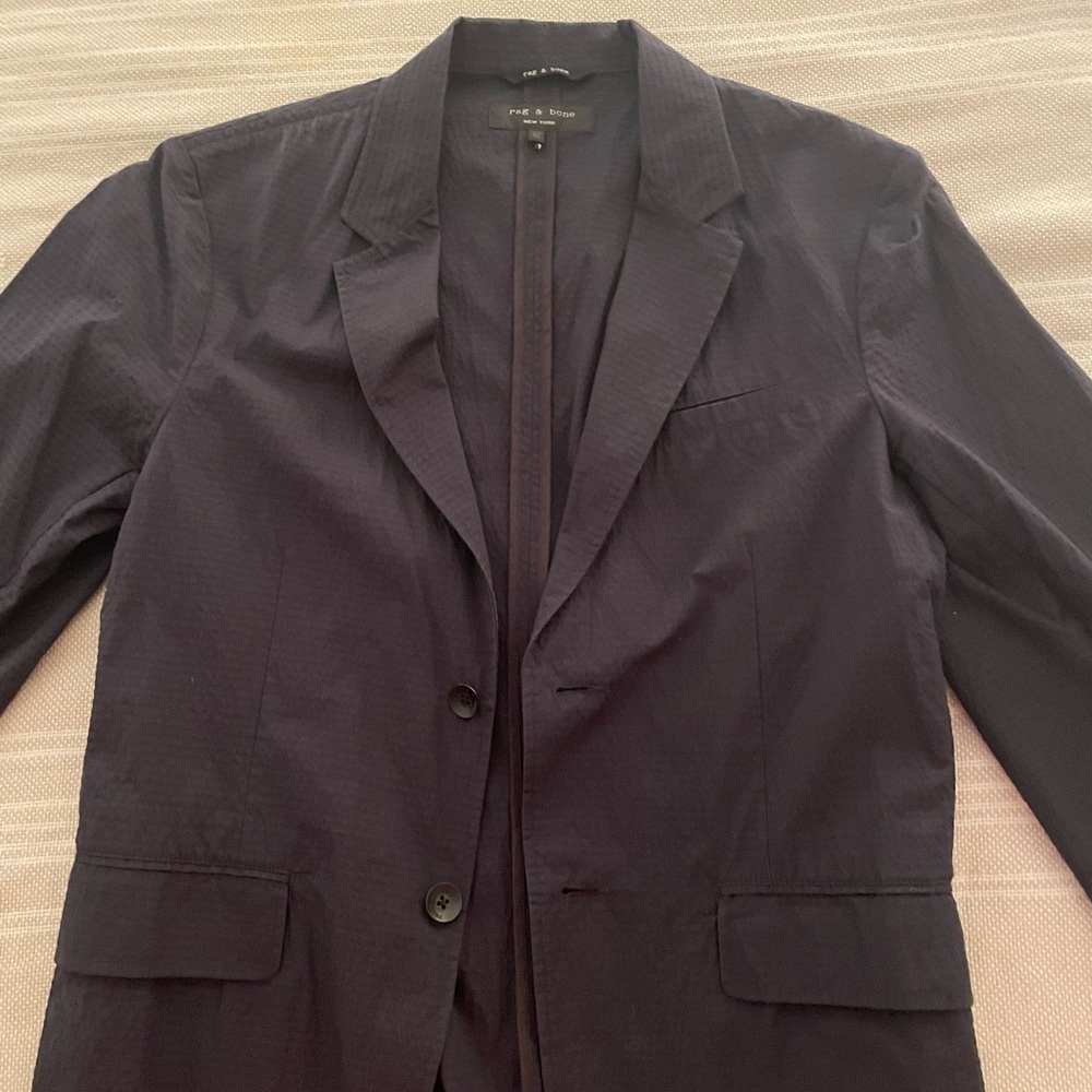 Rag & Bone navy blue mens blazer size 42
